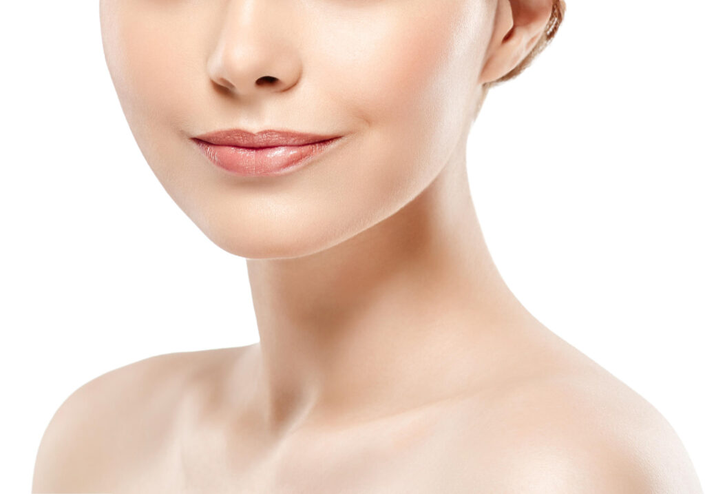Woman with full cheeks and voluminous facial features Facial Fat Transfer Miami FL